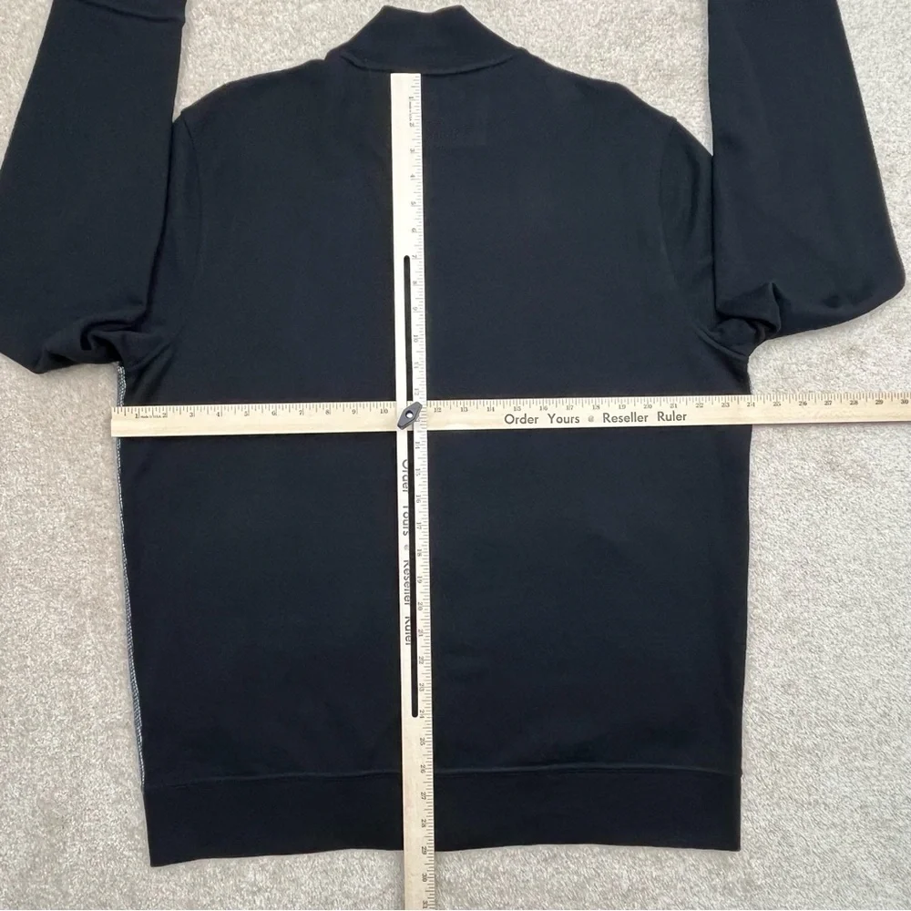 Banana Republic Jacket XL Black Snap Button Lightweight Bomber Style Preppy Men - Picture 11 of 15